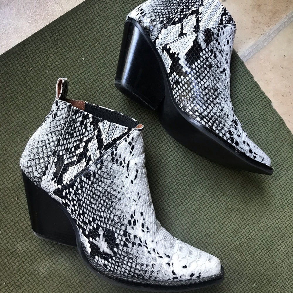 Jeffrey Campbell Snakeskin Booties - image 2